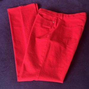 Escada Sport Linda Special Red Ruby Jeans sz 40